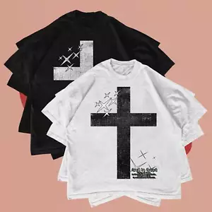 God is Good Vintage T Shirt Christian Cross Heaven Earth Bible Scripture 1st - Picture 1 of 8