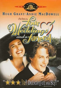 DVD-FOUR WEDDINGS AND A FUNERAL+BONUS BOOKLET+TRAILER-STILL FACTORY SEALED-NEW - Picture 1 of 2