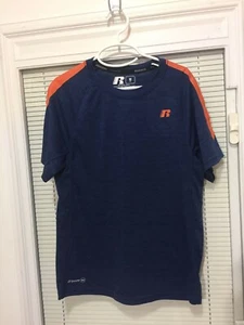 Russell Youth Boy's Size Medium 8 Orange And Blue Shirt RN#70892 Dripower 360 - Picture 1 of 7