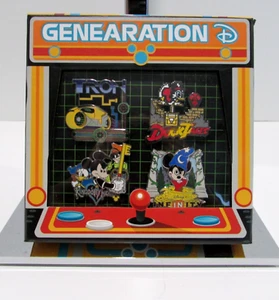 Disney Genearation D Digital Disney Pin Set LE 300 WDW Kingdom Hearts - Picture 1 of 10