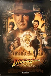 INDIANA JONES AND THE KINGDOM OF THE CRYSTAL SKULL Original Movie Poster - 2008 - Picture 1 of 4