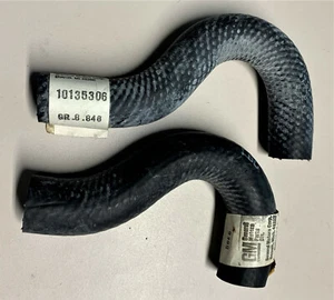 ORIGINAL GM NEW 1985 1989 CAMARO V6 2.8LT SET OF 2 MOLDED REAR HEATER HOSES - Picture 1 of 7
