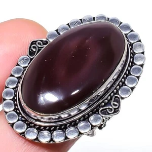African Amethyst Gemstone 925 Sterling Silver Ring Size 7.5 c682 - Picture 1 of 5
