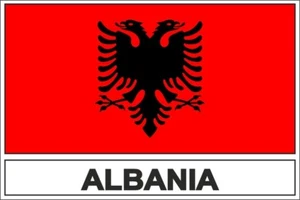 Aufkleber Sticker Flagge AL ALBANIEN - Bild 1 von 1