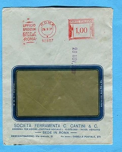 1930 ROMA- UFFICIO SPEDIZIONI S.F.F.& C….£.1 (ditta Ferramenta) su B (251655) - Imagen 1 de 1