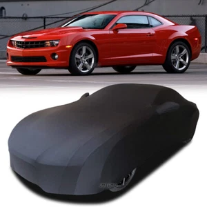 Cubierta de auto elástica satinada a prueba de polvo interior negra para Chevy Camaro SS RS ZL1 LE - Imagen 1 de 12