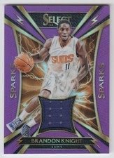 2016-17 Select Sparks Memorabilia Prizms Purple #24 Brandon Knight Jersey /99