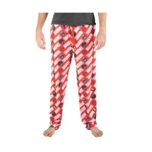Marvel Mens Hulk, Spider-Man, Cap Red All Over Print Pajama Sleep Pants New 2XL - Picture 1 of 5