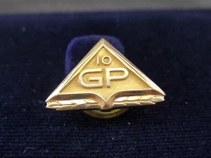Vintage GEORGIA PACIFIC GP 10yr Insignia Logo Award 10K Gold Lapel Cuff Link Pin - Picture 1 of 7