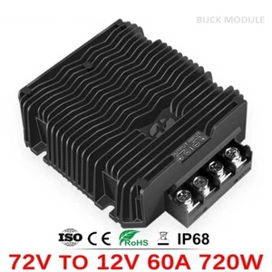 DC DC Step-down 24V 36V 48V 60V 72V to 12V 60A Converter for Truck EV Golf Cart - Picture 1 of 12