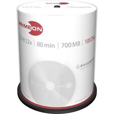 Primeon CD-R 80Min/700MB/52x Cakebox (100 Disc), Silver-Protect Disc Surface 100