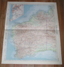 1958 VINTAGE MAP OF WESTERN AUSTRALIA SCALE 1:5,000,000 / PERTH INSET MAP