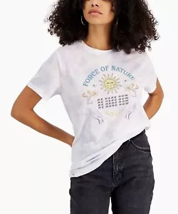 Grayson Threads Women Junior's Cotton Short Sleeve Print Sun TShirt Round Neck S - Picture 1 of 11