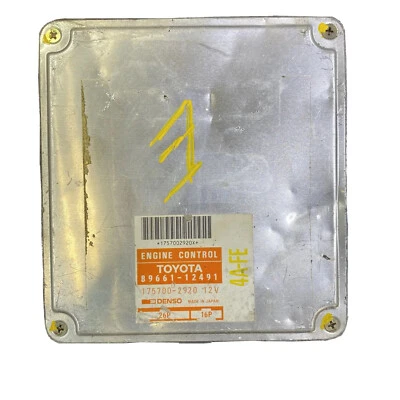 Toyota Corolla/Prizm 1991-1992 control del motor M/T (89661-12491 4A-FE) Foto 1 de 4