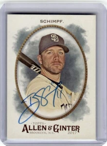 2017 Topps Allen & Ginter Ryan Schimpf Auto San Diego Padres #9 Signed IP - Picture 1 of 2