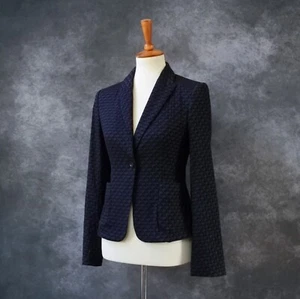 Marc by Marc Jacobs Designer Navy Blue Black Blazer Jacket Size 2 - Picture 1 of 7