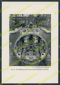 Photo Imperial Navy Submarine Construction Shipyard Interior Details Engine Room Technology 1918