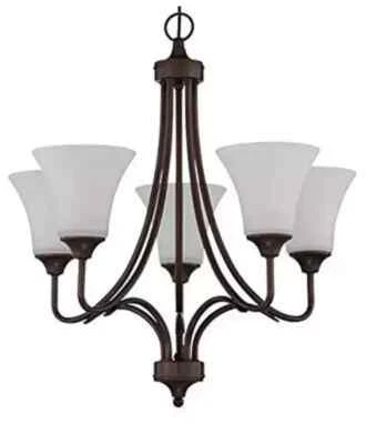 Sunset Lighting 5-Light Darby Chandelier 100W Provincial Bronze - F18055-64 - Image 1 of 4