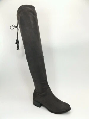 ¡NUEVO! Botas Madden Girl PRISSLEY Sobre la Rodilla, Tela Gris Talla 7.5 Med, Foto 1 de 4