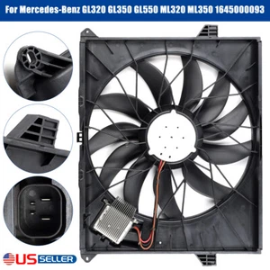 Engine Radiator Cooling Fan Assembly For Mercedes-Benz GL320 GL350 GL550 ML350. - Foto 1 di 12