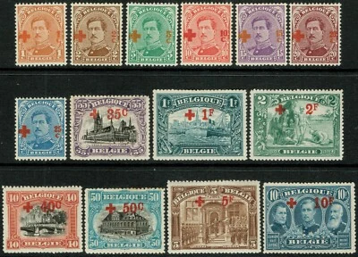 [st4077] BELGIUM 1918 Scott#B34/47 MLH cv:$1,765 RED CROSS - Image 1 of 2