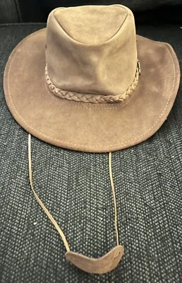 Sombrero de Cuero Jackaroo M/L Hecho en la Costa Dorada Australia Auténtico Ranchero 24 pulgadas Foto 1 de 4