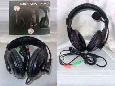 Gaming Headset Kopfhörer PC Laptop 3.5mm Mikrofon LED Xbox One Over-Ear #750 - Bild 1 von 3