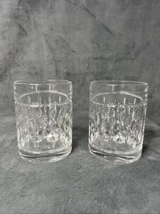 2 Pc RALPH LAUREN ASTON 4-1/8" DOUBLE OLD FASHiONED CRYSTAL WHiSKEY GLASSES - Picture 1 of 6