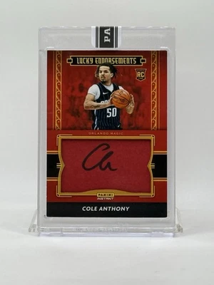 2020-21 Panini Lucky Endorsements RC Cole Anthony On-Card AUTO (#'d /7)  Sealed - Image 1 of 3