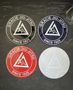 Gracie Academy Jiu Jitsu Self-adhesive Vinyl Decal - MMA - Brazilian JJ - LOT 4 - Picture 1 of 7