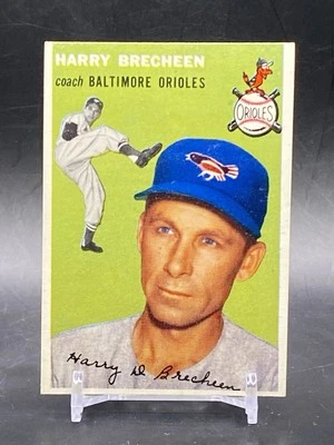 1954 Topps #203 Harry Brecheen Baltimore Orioles Vintage Baseball Trading Card - Image 1 of 2