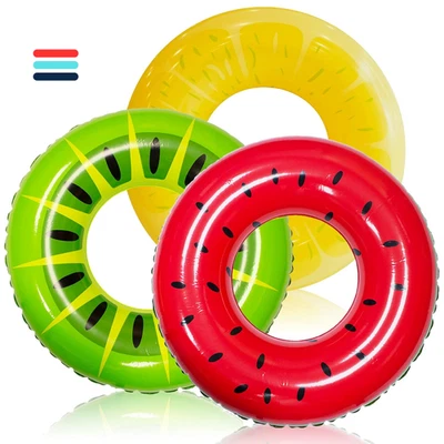 Glitter-Schwimmring 32,5" | Aufblasbar mit Mustern | Pool-Party Deko - Bild 1 von 4