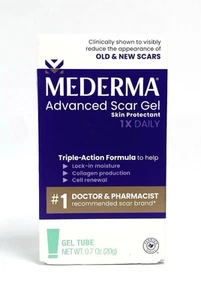 Mederma Advanced Scar Gel, Treats Old and New Scars 0.70oz (20g) Exp. 11/2026 - Picture 1 of 2