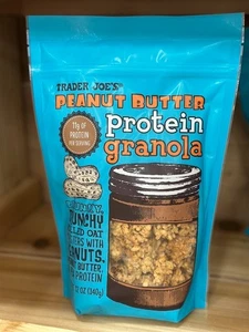 Trader Joe's Peanut Butter Protein Granola 12 oz Bag (11g of protein per serving - Picture 1 of 2