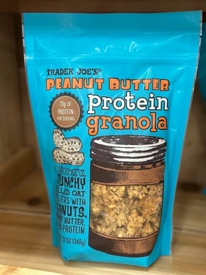 Trader Joe's Peanut Butter Protein Granola 12 oz Bag (11g of protein per serving - Image 1 of 2