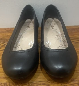 Ballerine Taos da donna 7,5 Rascal scarpe slip on in pelle nera - Foto 1 di 3