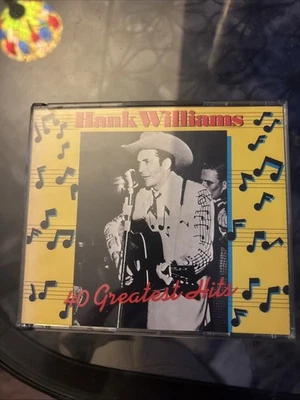 Hank Williams 40 Greatest Hits (Music Audio CD, 1978) 2 Disc Set - Image 1 of 4