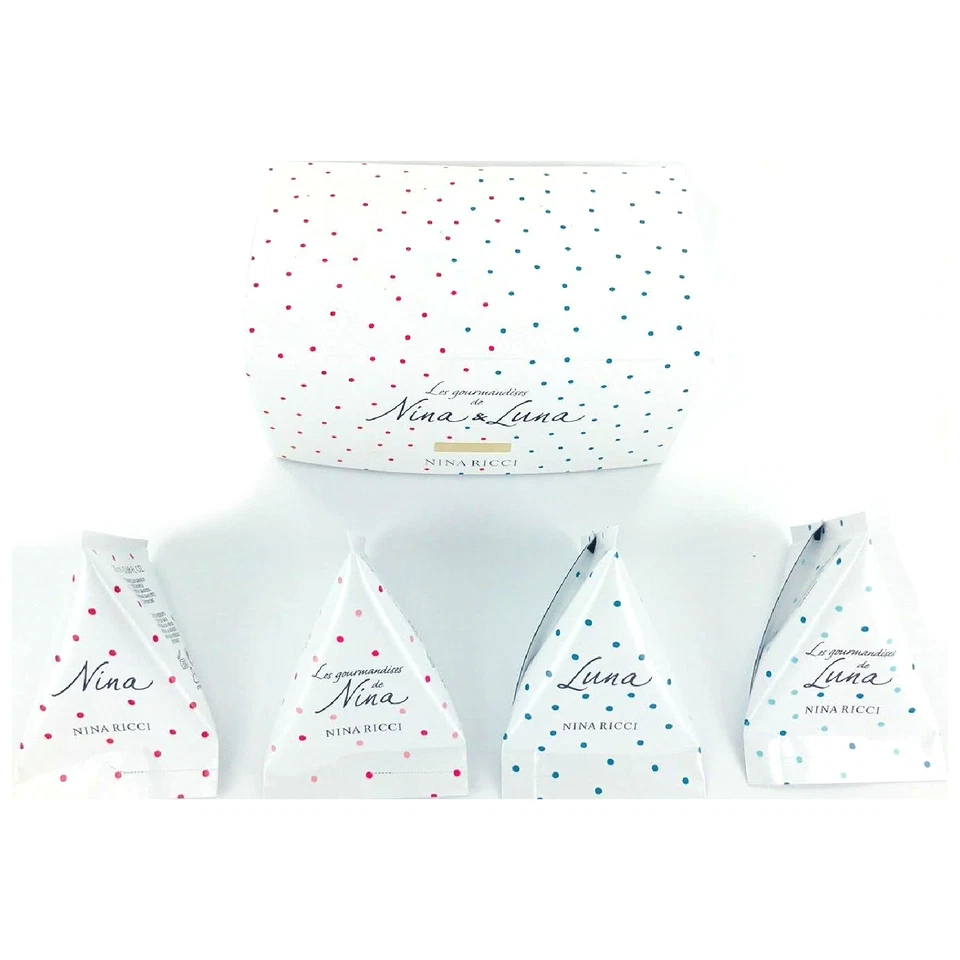 Nina Ricci Les Gourmandises De Nina & Luna 乳霜身体乳液 20 毫升 4 件套 全新 — 第 1/1 张图片