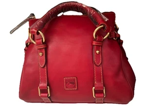 Neu ~ Dooney & Bourke ~ Florentiner Leder Umhängetasche Natur - Bild 1 von 8