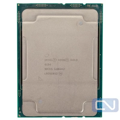 CPU Intel Xeon Gold 6154 SR3J5 3,0 GHz 24,75 MB 18 núcleos LGA 3647 de grado justo Foto 1 de 4