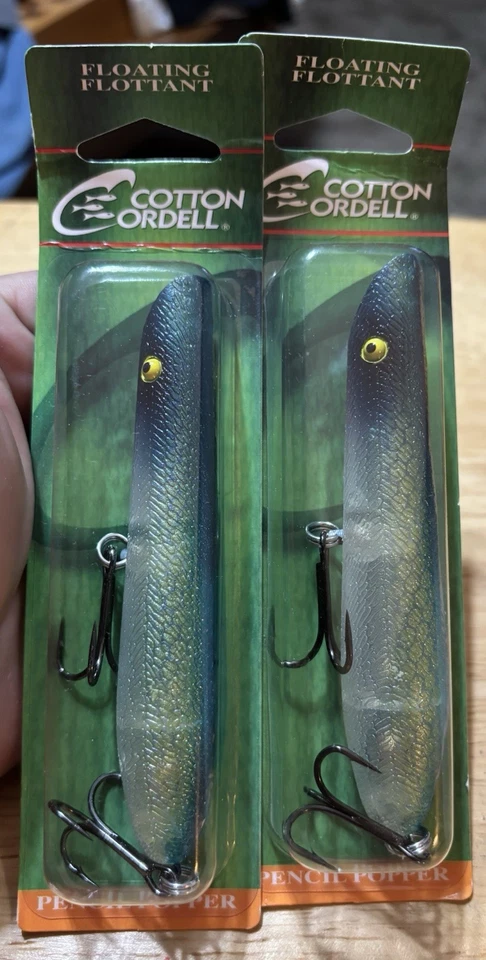 Lápiz Popper Cotton Cordell 4.5" 3/4oz arenque azul Foto 1 de 2