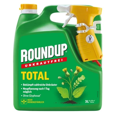 Roundup Unkrautfrei Total 3 Liter Unkrautvernichter Unkrautbekämpfung Unkraut - Bild 1 von 3