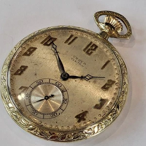 N75 HIGH GRADE 1936 GRUEN 17j VERITHIN PRECISION ORIGINAL 14K GOLD FILLED CASE! - Picture 1 of 22