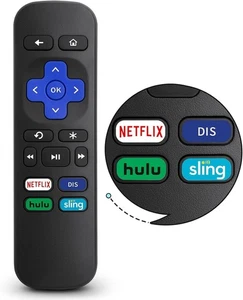 Mando a distancia de repuesto para Roku Box, para Roku Express, Premiere, 1, 2, 3, 4 - Imagen 1 de 8