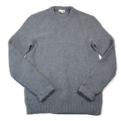 Gap Lambswool Sweater Men M Slate Pullover Crewneck Coastal Preppy Cabincore - Image 1 of 4