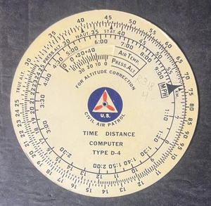 Esso Aviation Products Time Distance Computer Type D-4 U.S. Civil Air Patrol - Bild 1 von 14