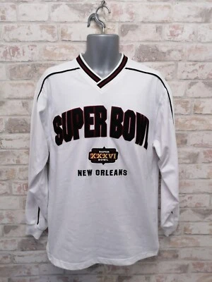 NFL Super Bowl XXXVI Nueva Orleans Camisa Manga Larga Talla M Lee Rams Patriots Foto 1 de 4