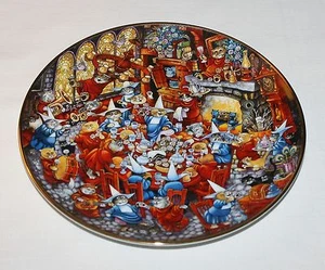 Bill Bell Futter Kampf Katzen Teller Franklin Mint Nonnen Kloster  - Bild 1 von 2