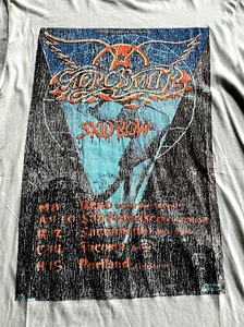 AEROSMITH SKID ROW T-SHIRT SMALL WOLFGANGS VAULT PRESENTS ROOTS OF ROCK USA Made - Picture 1 of 6