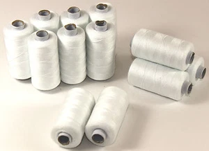 Nähgarn weiß 24 Rollen je 500m Garn Syngarn 100% Polyester Allesnäher Garne 026 - Bild 1 von 5